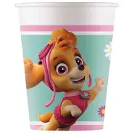 Set di 8 bicchieri di carta Paw Patrol da 200 ml