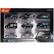 Set di 8 macchinine della polizia X-Police