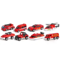 Set di 8 mini auto dei pompieri X-Fireproof immagine 2