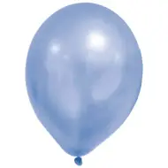 Set di 8 palloncini blu pastello metallizzati