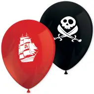 Set di 8 palloncini con motivo pirata