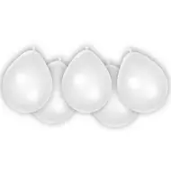 Set di 8 palloncini in lattice bianco