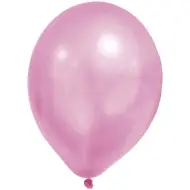 Set di 8 palloncini rosa pastello metallizzati