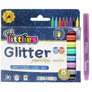 Set di 8 pennarelli glitterati