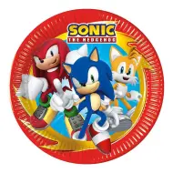 Set di 8 piatti di carta Sonic the Hedgehog da 23 cm