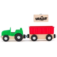 Set di 8 veicoli da lavoro con figura - Woodyland immagine 4