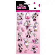 Set di adesivi 3D gonfi Minnie Mouse su foglio da 10x22 cm
