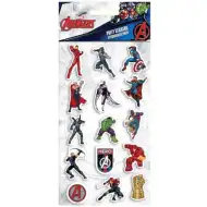 Set di adesivi 3D in rilievo Marvel Avengers su foglio da 10x22 cm