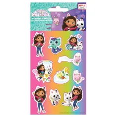 Set di adesivi autoadesivi "Gabi Casetta delle Bambole" su foglio da 8×12 cm, 5 pezzi