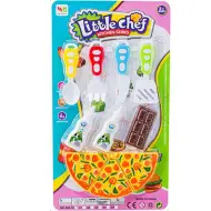 Set di alimenti Little Chef con pizza e posate