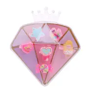 Set di anelli dolci in diverse varianti in una scatola a forma di diamante 1 pezzo