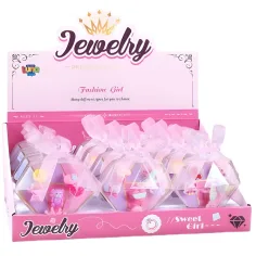 Set di anelli in diverse varianti in scatola a forma di diamante 1 pezzo immagine 2