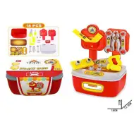 Set di attrezzi in custodia con accessori 18 pezzi