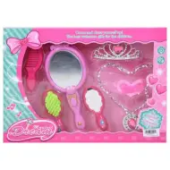 Set di bellezza con specchio musicale, collana e tiara