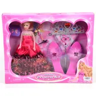 Set di bellezza da principessa con bambola e accessori