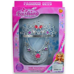 Set di bellezza da principessa con tiara e collana immagine 2