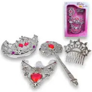 Set di bellezza da principessa con tiara, fermaglio e accessori