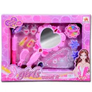 Set di bellezza per ragazze con specchio illuminato