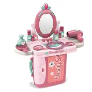 Set di bellezza portatile 3 in 1 rosa in valigia