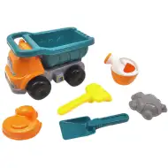 Set di camion con cassone ribaltabile per sabbiera, 6 pezzi