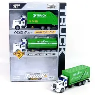 Set di camion da trasporto con rimorchio 3 pezzi 1:48