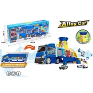 Set di camion trasformabile in garage con funzioni