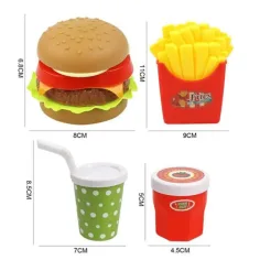 Set di cibo gourmet con hamburger immagine 2