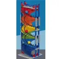 Set di costruzione a spirale arcobaleno da 500 pezzi