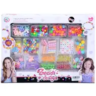 Set di creazione di gioielli con perline colorate e cubetti con lettere