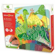 Set di creazione di mosaici con dinosauri Sycomore StickN Fun
