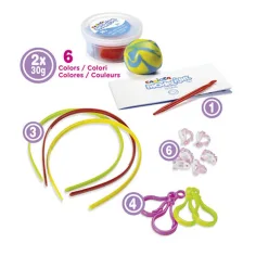 Set di creazione orecchini e cerchietto Modelight Bijoux in pasta modellabile - Carioca immagine 2