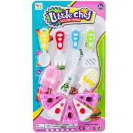 Set di dolci Little Chef con gelato e posate