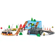 Set di estrazione con binario ferroviario 54 pezzi - Woodyland