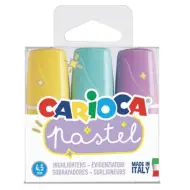 Set di evidenziatori pastello Mini 3 pezzi - Carioca