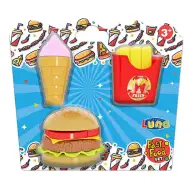 Set di fast food in 3 varianti, 1 pezzo