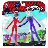 Set di figure Bend-ems Miraculous 2 pezzi, Ladybug vs. Papillon