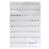 Set di fogli ritagliati a forma di lettere, 2 fogli