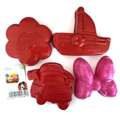 Set di formine per sabbia Disney Cars e Minnie Mouse 4 pezzi immagine 2