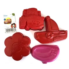Set di formine per sabbia Disney Cars e Minnie Mouse 4 pezzi immagine 4