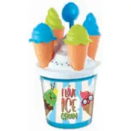 Set di giochi con secchiello gelato e accessori - Mondo Toys