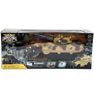 Set di gioco Special Combat con action figure, carri armati e aereo