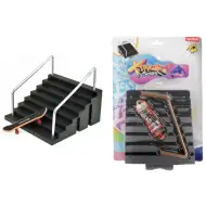 Set di gioco X-Treme Fingerboard con skateboard per dita e scale
