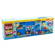 Set di gioco autobus trasportatore di auto con suoni