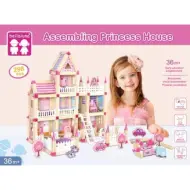 Set di gioco castello rosa con accessori