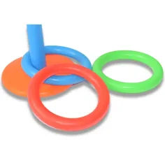 Set di gioco con anelli da lanciare con anatre colorate immagine 3
