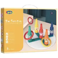 Set di gioco con lancio di anelli di vetro