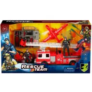 Set di gioco dei vigili del fuoco Rescue Team con personaggi