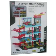 Set di gioco parcheggio a quattro piani con 4 auto