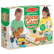 Set di gioco per la cura del cavallo con cavallo di peluche - Melissa &amp; Doug