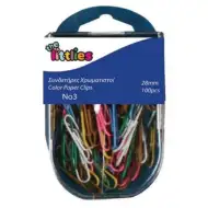 Set di graffette colorate 100 pezzi 28mm